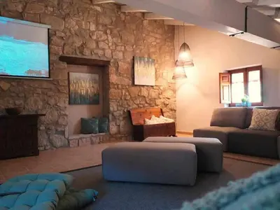 Zona de estar de Casa Rural els Esclopets