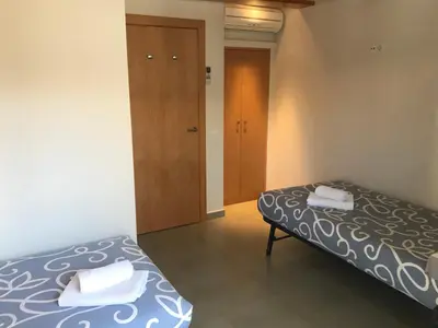 Cama o camas de una habitación en Apartaments Ca L'Albert