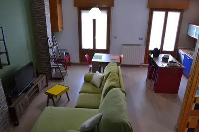 Zona de estar de Apartamento Puerta del Pirineo