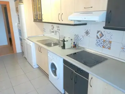 Una cocina o zona de cocina en Ático BELLAVISTA -4 habitaciones dobles 2 baños completos y visita a bodega-
