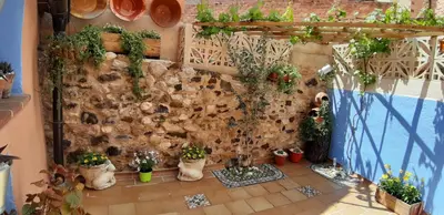 Jardín al aire libre en Casa Rural 