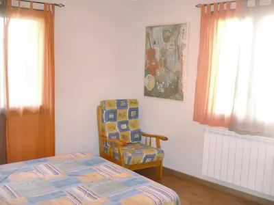 Cama o camas de una habitación en Comfortable Apartment with Mountain View in Laspaúles