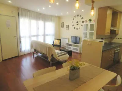 Una cocina o zona de cocina en Coqueto apartamento Las Margas Golf