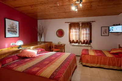 Cama o camas de una habitación en Casa Rural Besolí