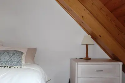 Cama o camas de una habitación en Dulce y luminoso ap en Gessa