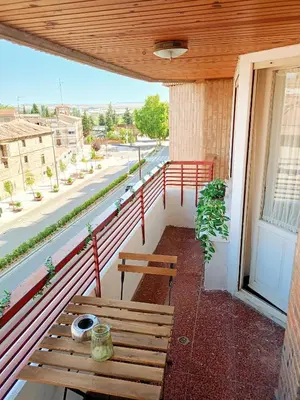 Un balcón o terraza de Pensión las Hojas