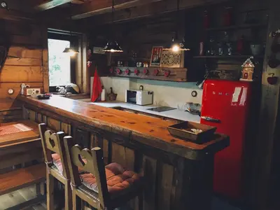 Una cocina o zona de cocina en Llar Era Cabaneta