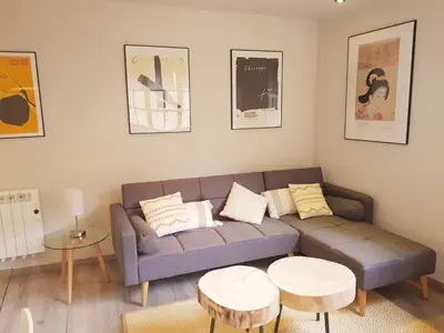 Zona de estar de Apartamento moderno Vielha centro