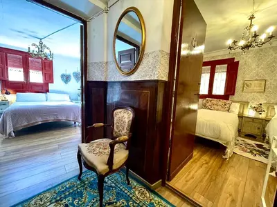 Cama o camas de una habitación en Riojania Heredad