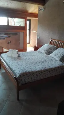 Cama o camas de una habitación en CASA RUGALL