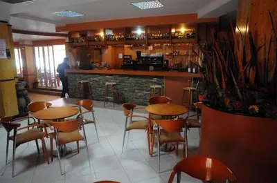 El salón o zona de bar de Hotel Gomar