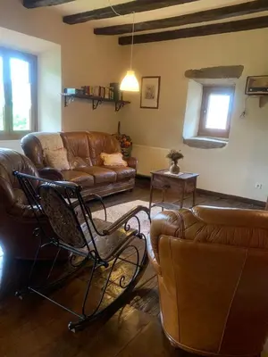 Zona de estar de Posada de Ziga