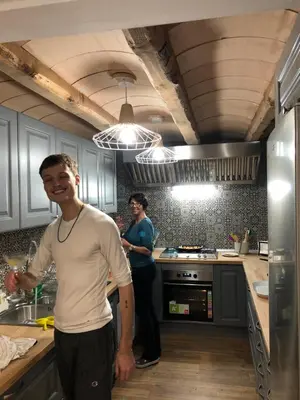Una cocina o zona de cocina en Cal Campana