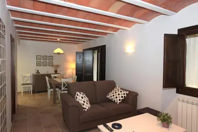 Zona de estar de Casa Sierra de Guara