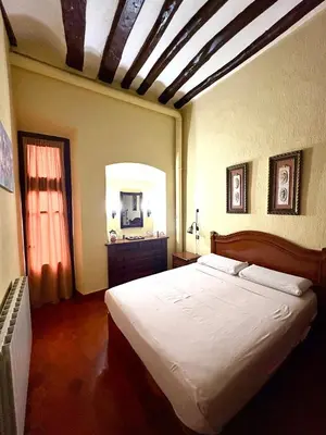 Cama o camas de una habitación en Apartamento medieval en el Camino De Santiago