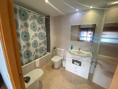 Un baño de Apartamento Cinca Pirineo en Aínsa
