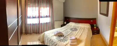 Cama o camas de una habitación en Apartamento Cinca Pirineo en Aínsa