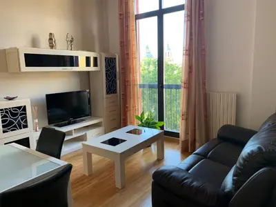 Zona de estar de Cozy apartment Plaza del Pilar - San Felipe