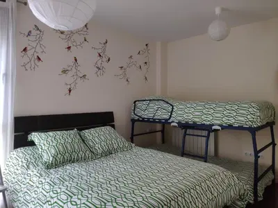 Cama o camas de una habitación en Las Margas Golf + Pirineo Aragonés