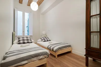 Cama o camas de una habitación en El Roblón de la Estafeta