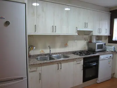 Una cocina o zona de cocina en Apartamento Sallan Ainsa Ordesa Zona Zero