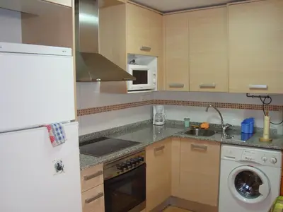 Una cocina o zona de cocina en Apartamentos Saila