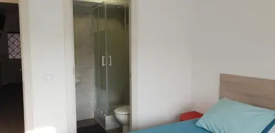 Cama o camas de una habitación en Pensión La Estrella