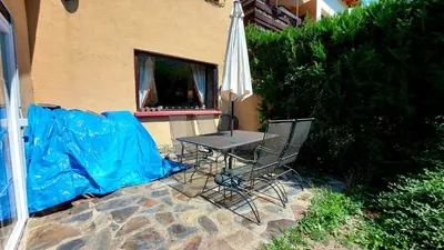 Un patio o zona al aire libre en Casita Bonita