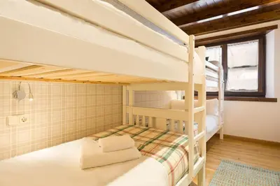 Cama o camas de una habitación en Luderna - Apartamento Val de Ruda A18 les Marmottes