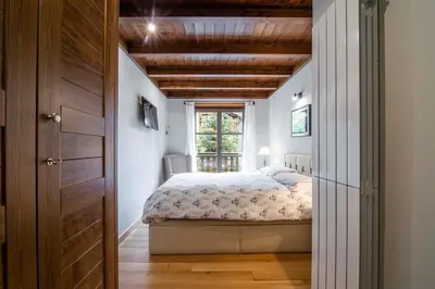 Cama o camas de una habitación en ARTIGA de Alma de Nieve