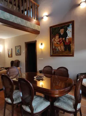 Zona de estar de Casa Felisa Pirineo Aragonés