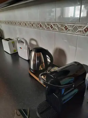 Una cocina o zona de cocina en Bright apartment in Barbastro, 70m², parking included