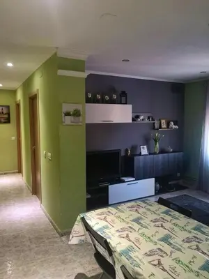 Una cocina o zona de cocina en Bright apartment in Barbastro, 70m², parking included