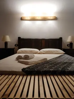 Cama o camas de una habitación en Inmocyma Casa Estrac