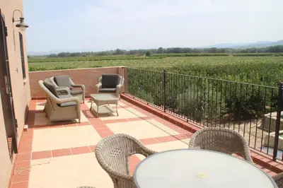 Un balcón o terraza de Masia Rural L'Hort de Maso