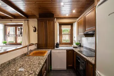 Una cocina o zona de cocina en GERBER de Alma de Nieve