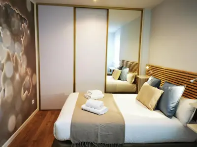 Cama o camas de una habitación en VTZ El Balcón de Torre Nueva III