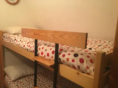 Cama o camas de una habitación en Apartamento a pie de pistas