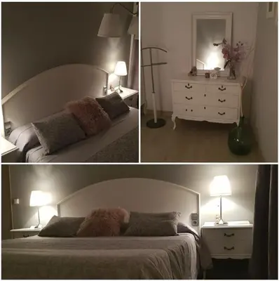 Cama o camas de una habitación en Casa con piscina y jardin privado OASIS DE DOLORS