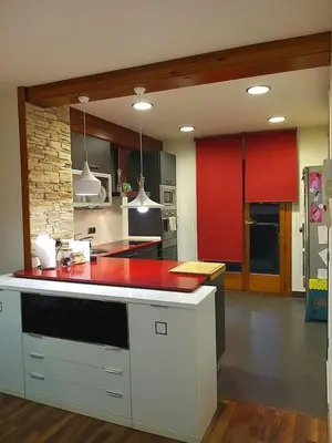 Una cocina o zona de cocina en Apartamento a 1a linea Sant Llorenç de Montgai_ WhiteHouse