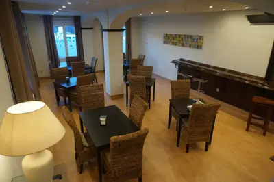 Zona de estar de Hotel Elizondo