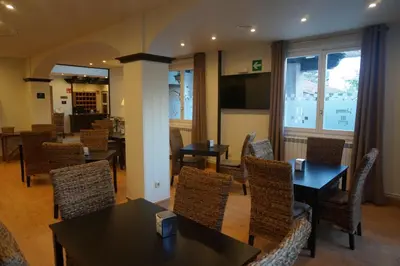 Zona de estar de Hotel Elizondo