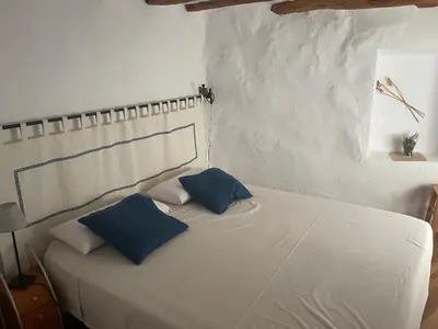Cama o camas de una habitación en Casa rural Lo Regolfo
