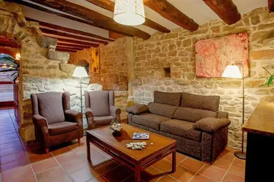 Zona de estar de Casa rural restaurante Mas Del Rei