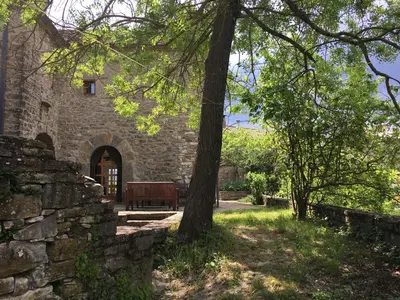Jardín al aire libre en La Abadia