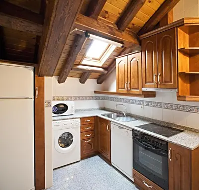 Una cocina o zona de cocina en Apartamentos Casa Buisan