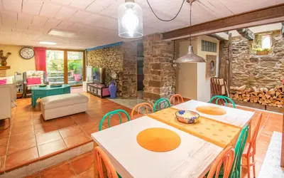 Zona de estar de Magnifica casa rural para familias en Navarra