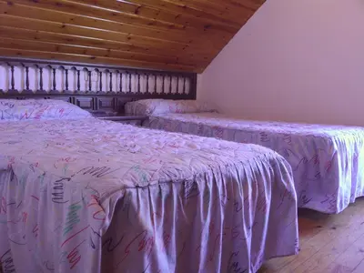 Cama o camas de una habitación en Pensión Pallaruelo