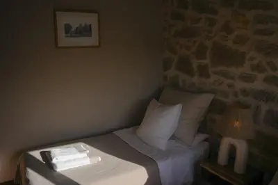 Cama o camas de una habitación en Hotel Hort De Fortunyo