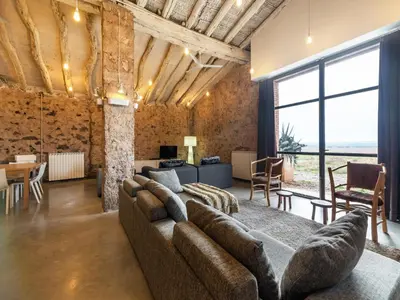 Zona de estar de Cozy Fraga Country Escape